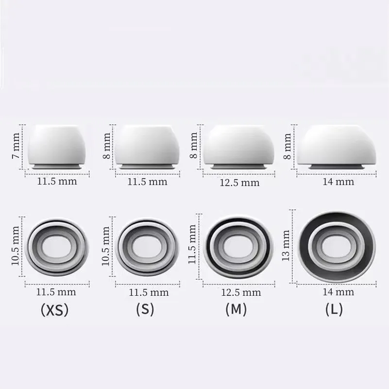 R Eartips For Airpods Pro 1/2 Ear Pads Silicone Case Pressure Relief Hole Ear Caps Cushion Eartips Buds Earphone Air Pods Pro