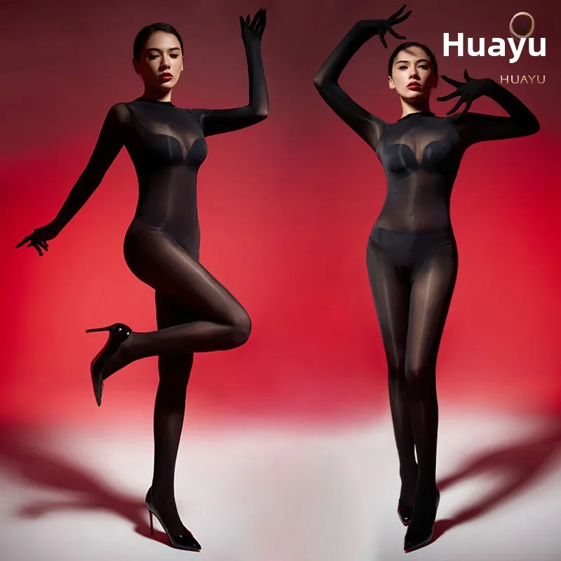 

Сексуальный комбинезон Sl Stoing для всего тела с головой на носок и пятью пальцами JJ ex облегающая одежда Oil iny ткань Sl Design