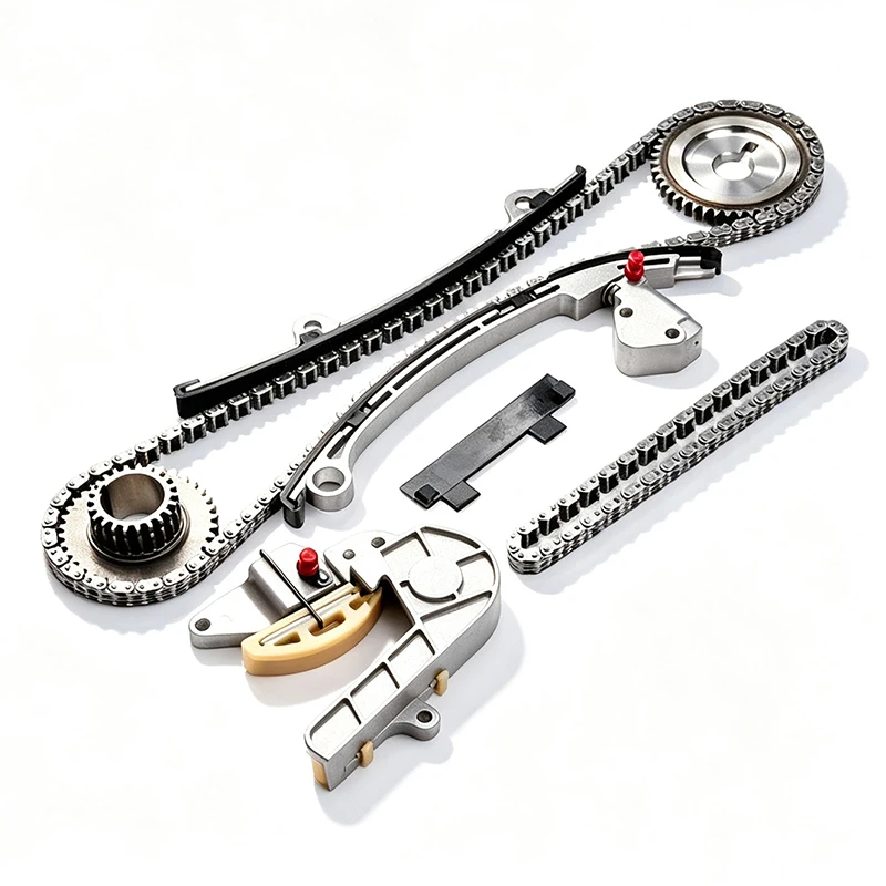 #￥forTK-62502 Dual Timing Chain Kit W/ Tensioners SprocketsHigh PerformanceOEMReplacement for QR25DE 2.5L DOHC 02-06 Spare Parts