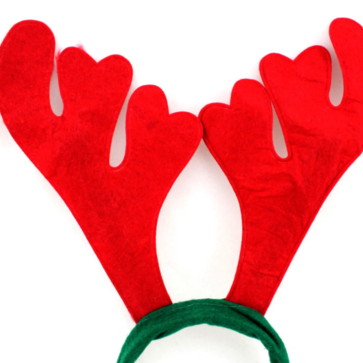 

12Pcs Christmas Headband Antler Hair Hoop Red Elk Headwear Party Hair Band Holiday Decoration Christmas Headdress