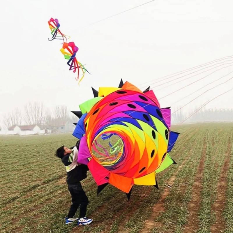 Ogromne latawce wachlarze latawce ogony latające trilobity latawce zabawki dmuchane duże latawce zabawki sporty raviolin fajka Breezemoon fun