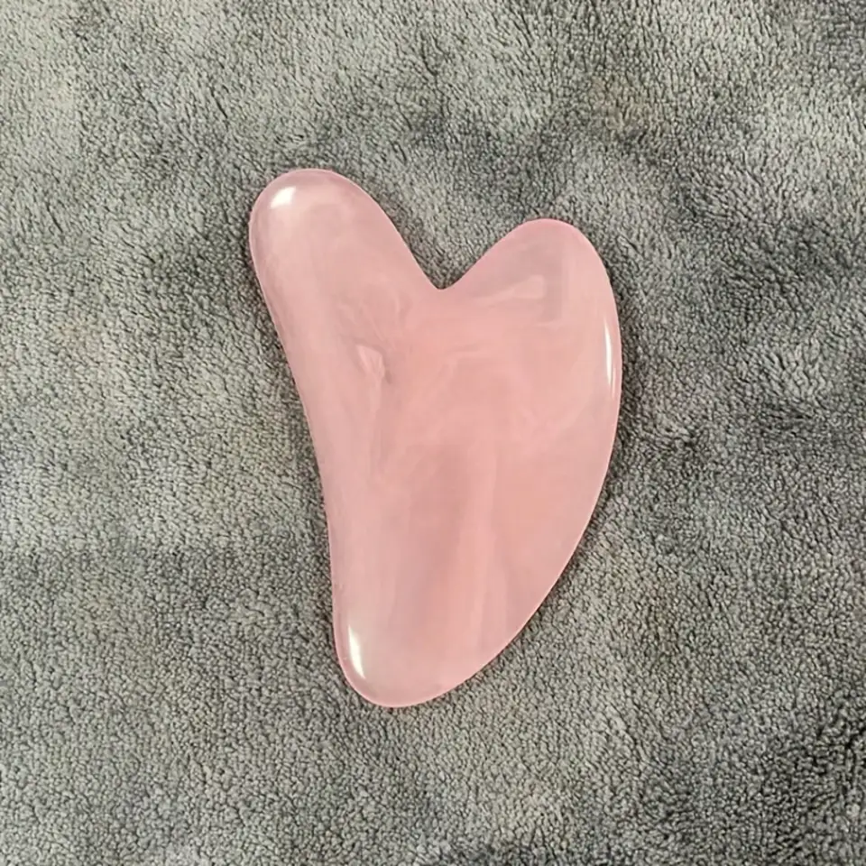 Heart Shaped Pink Gua Sha Board for Beauty
