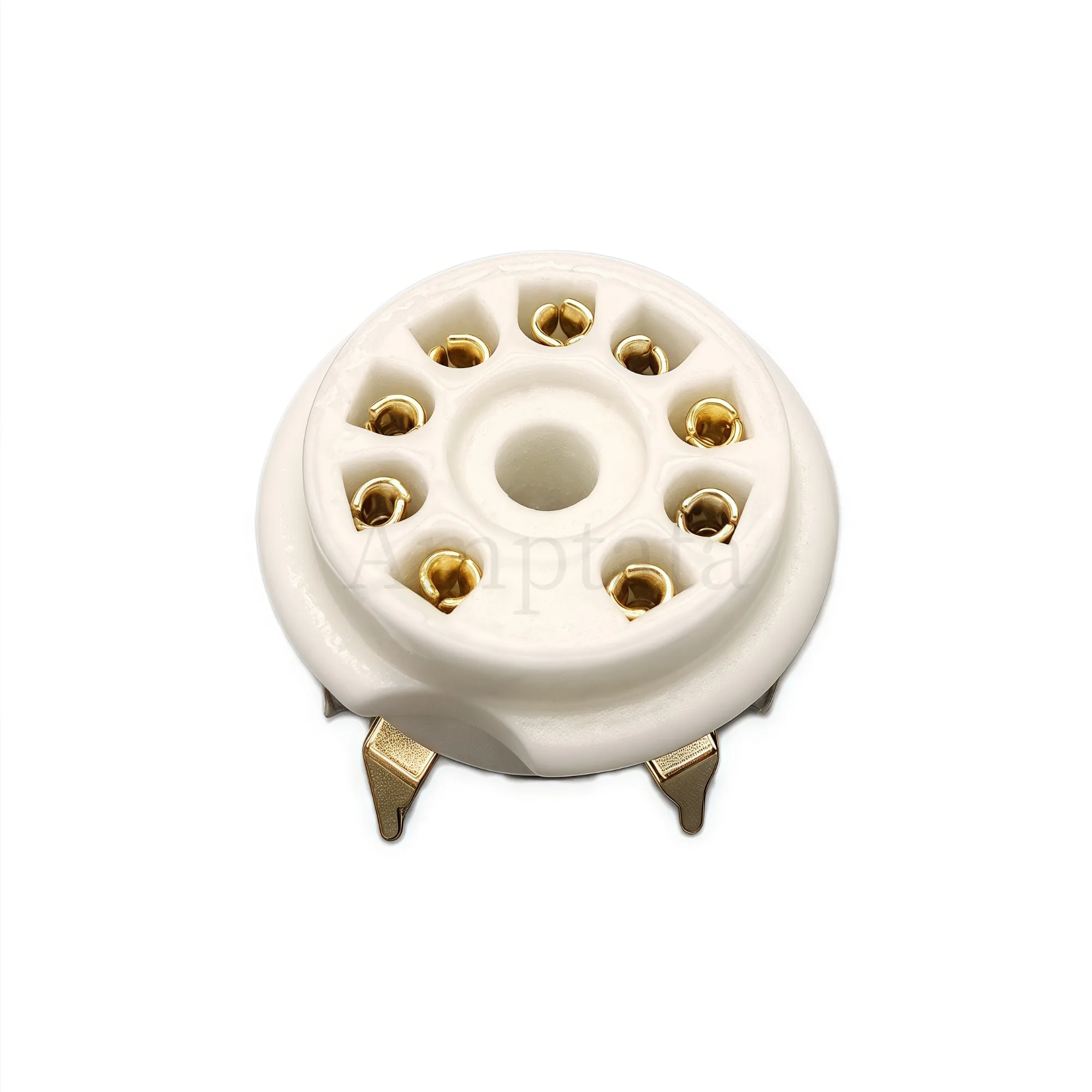 GZC9-B 9-Pin Ceramic Tube Socket B9A PCB Mount Tin/Gold Plated for 12AX7 12AU7 ECC83 6922 6DJ8 6N1 6N2-HiFi Audio Valve Base DIY