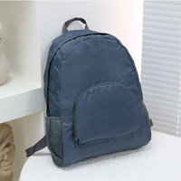 Sporty Nylon Backpack Unisex Large Capacity Durable School Bag with Zipper Multi-Pocket Daypack for Work/Travel