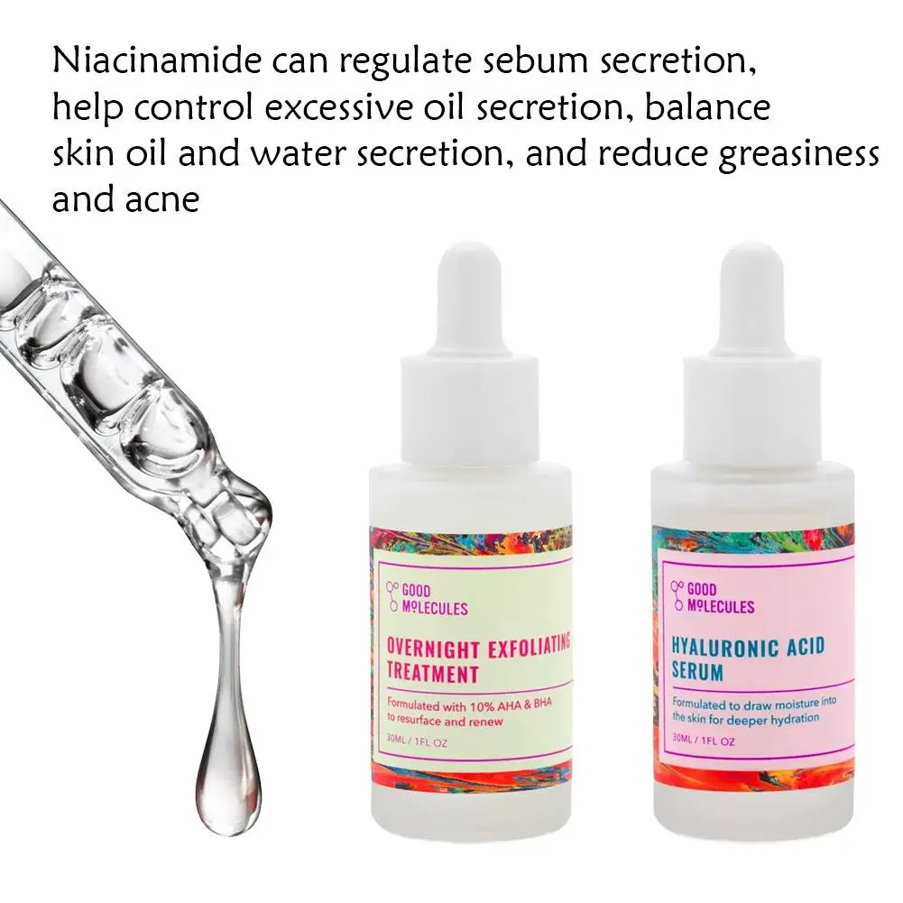 جزيئات جيدة حمض النياسيناميد جوهر الوجه ترطيب تبييض لون البشرة مصل تتلاشى حب الشباب علامة النياسيناميد العناية بالبشرة #5