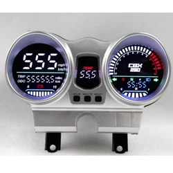 Gauge Tachomete LED LCD Digital 12V Motorcycle Speedometer Dashboard OEM 37100-KPF-961 For Honda CBX250 CBF250 Twister 2001-2008