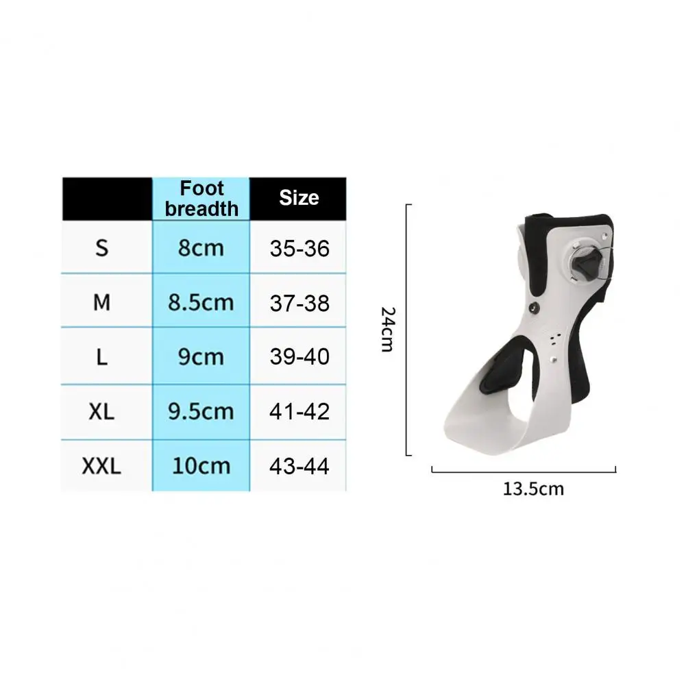 Attelle de nuit réglable avec airbag pour fasciite plantaire, soutien des chutes de pied, instituts de tendinite pour hommes