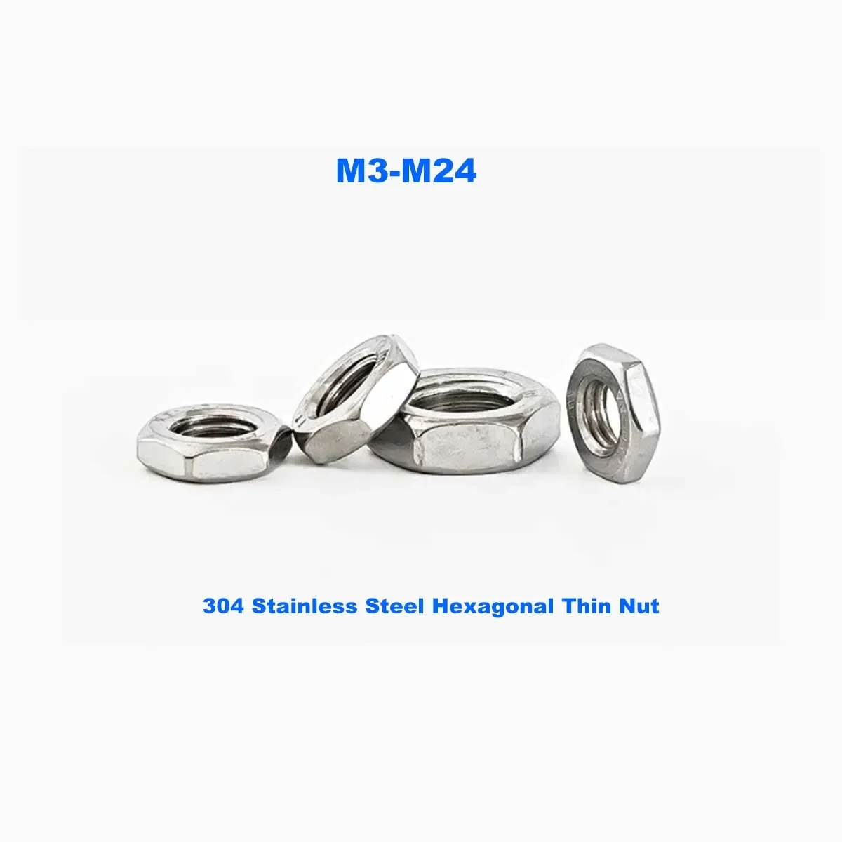 

304 Stainless Steel Hexagonal Thin Nut c