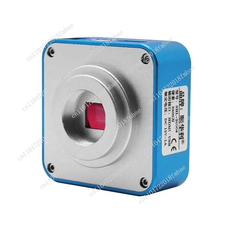 38MP FHD USB Industrial Digital Video Recording Microscope CCD Camera V6 for School Inspection Research Education