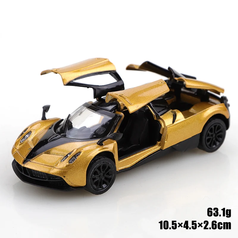 (مع أكياسها) سيارة سباق ذهبية بمقياس 1/43، معدن مصبوب، ثلاثة أبواب مفتوحة. لعبة أولاد رائعة، سيارة لعبة جيب صغيرة. #4