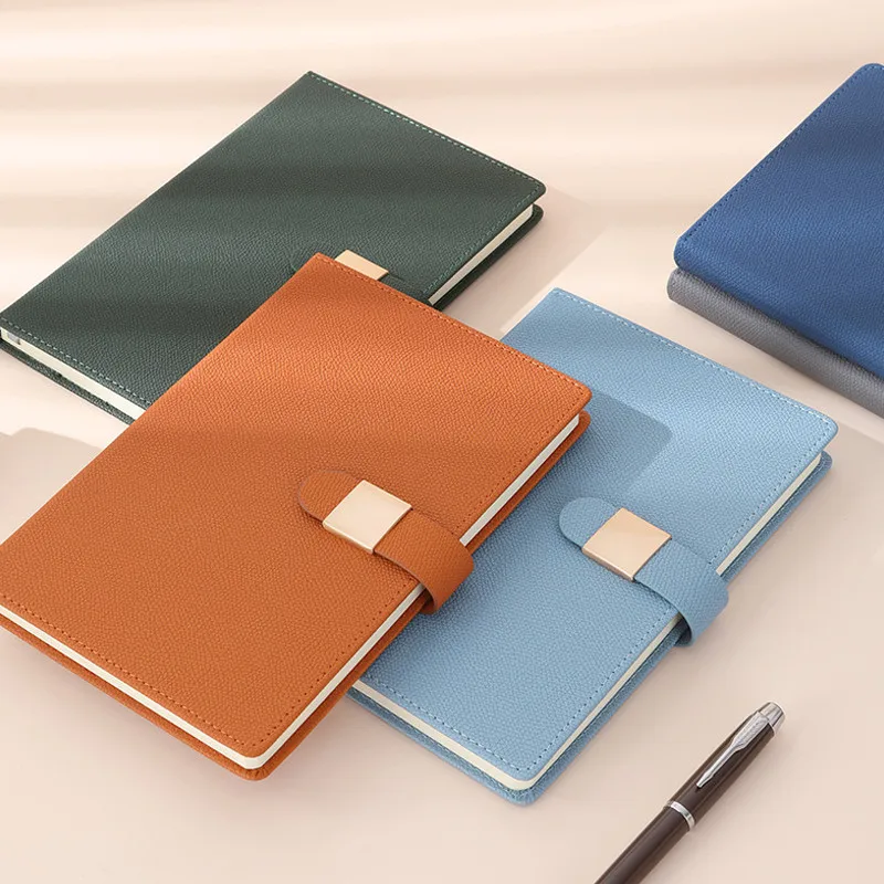 Notebook Set Gift With Pen/U Disk Student Diary, Journal Stationery,Business NotePad, Leather Cover,A5 Ring PU Clip-on Leather