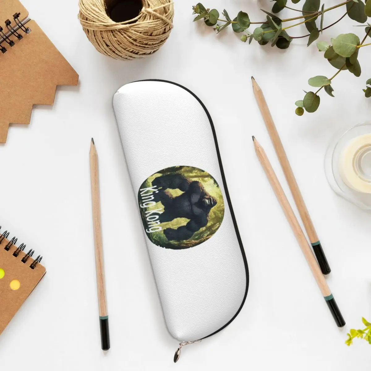 

King Kong - King Kong Movies Pencil Cases Pen Holder Storage Stationery Supplies Large Capacity Pen Box Pencil Bag for Students