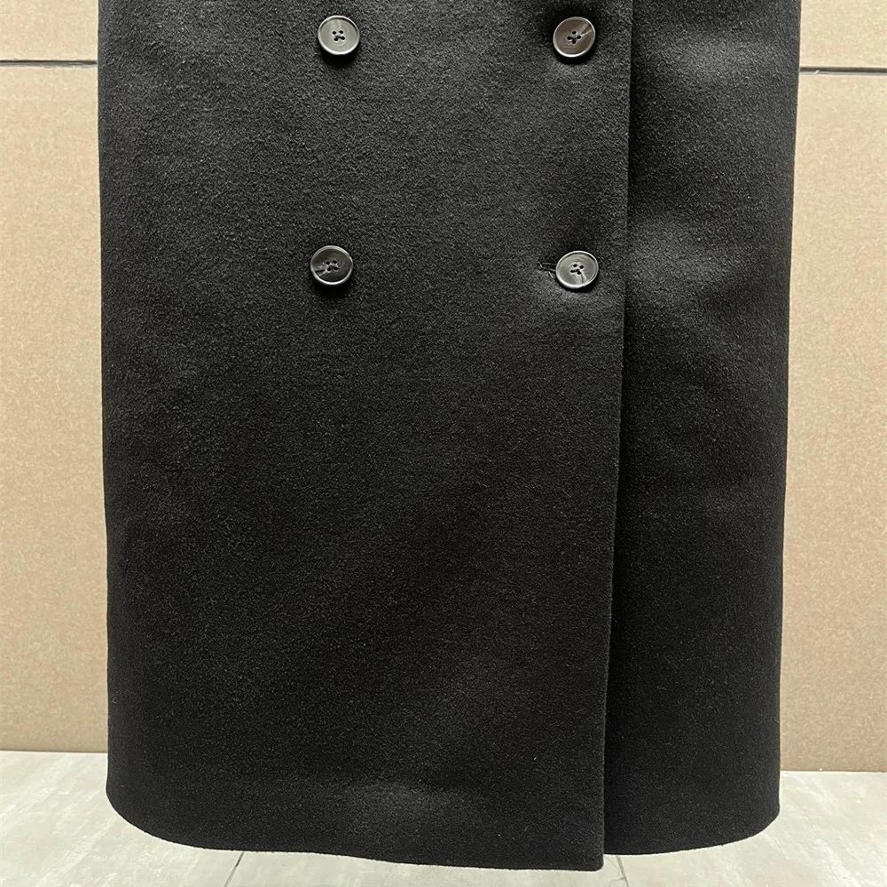 2025年冬 レディース エレガントドレス サテン ダブルブレスト コルセット ロングスカート Y2Kファッション 新作 高品質 パーティードレス ブラ