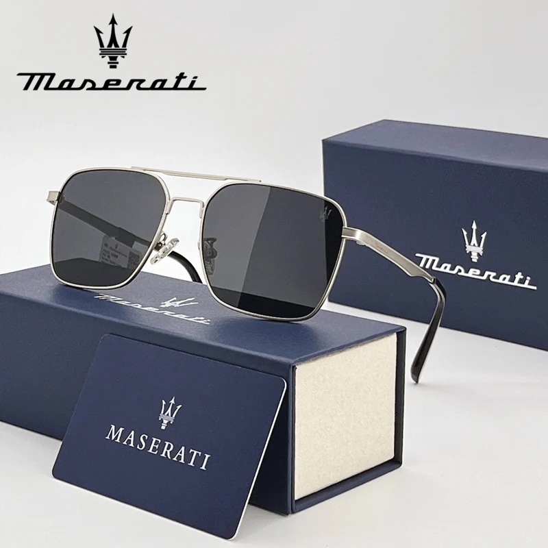Maserati carro high end óculos para maserati ghibli quattroporte grancabrio levante grecale granturismo uv400 motorista óculos de sol 48