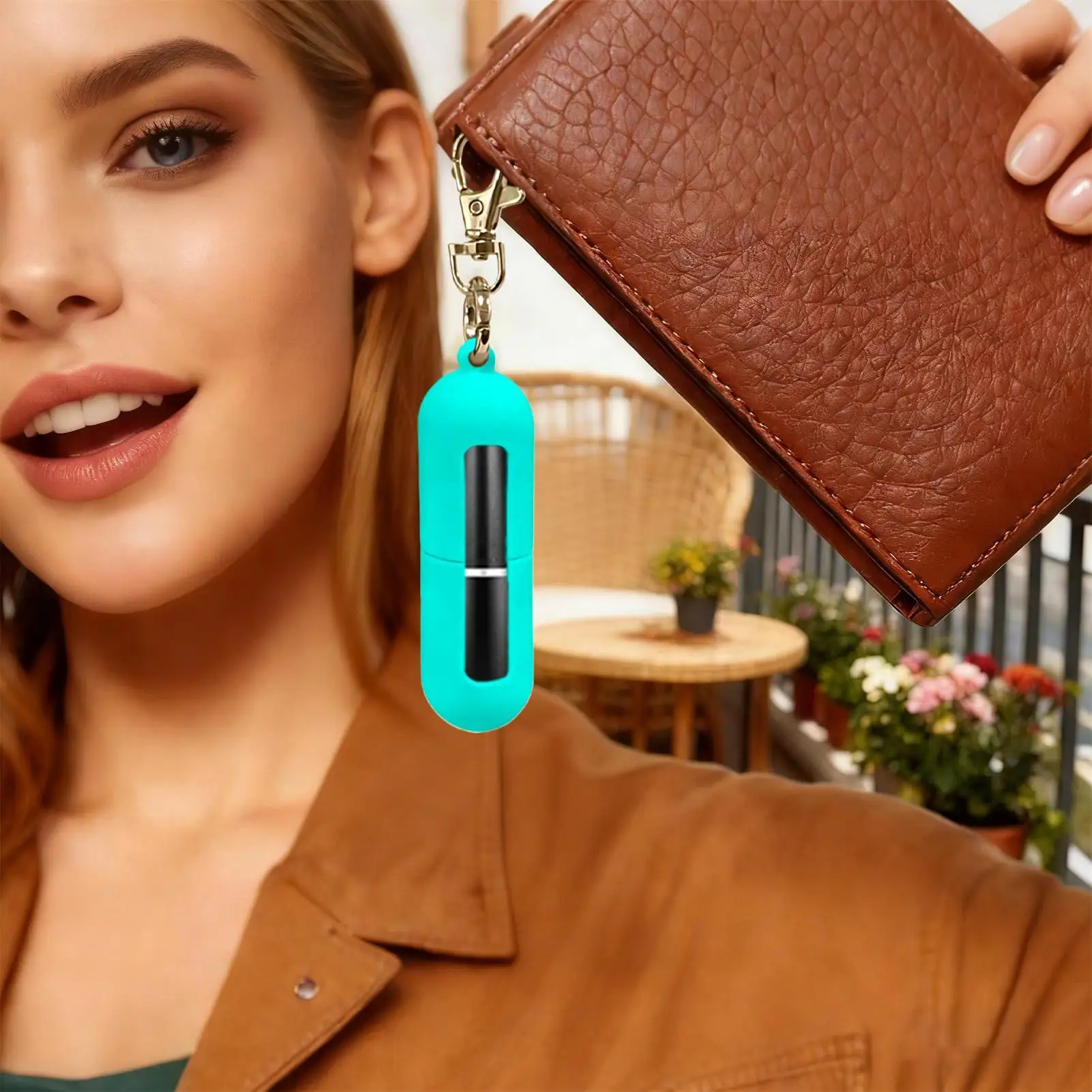 

Lip Gloss Holder Keychain Travel Silicone Case Lip Gloss Keychain For Travel Purse Wallet Gym Workplace Outdoor Activities Daily