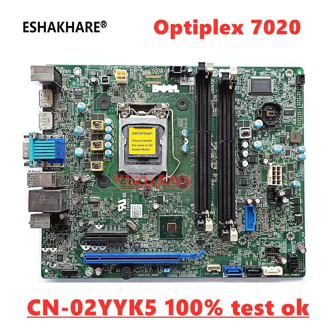 

Оригинальная материнская плата для Dell Optiplex 7020 9020 SFF, модель CN-02YYK5 02YYK5 2YYK5, материнская плата 100%, тест ОК, отправка обычно