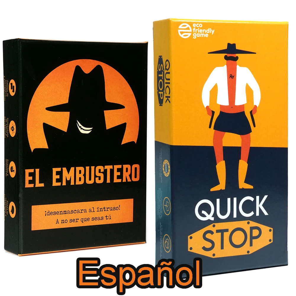 Quick Stop Oh Happy Games - El Embustero - ¿Conseguirás desenmascararlo? ¡Faroles, Creatividad, Juegos de Palabras y sospechas! Juego de Mesa -