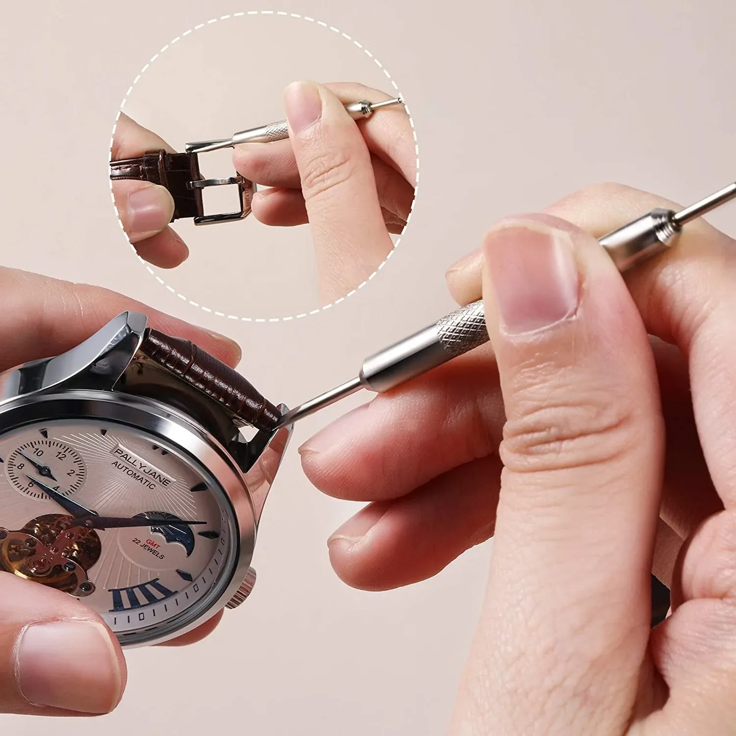 20 шт., штифты для ремешка для часов, диаметр 1,5 мм, полностью из нержавеющей стали, пружинные стержни для часов 16/17/18/19/20/21/22/23/24/25/26 мм, комплект для ремонта часов