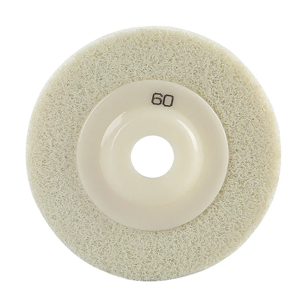 1PC Brand New Polishing Wheel Polishing Sheet 4inch 60-3000 Grit Angle Grinder Nylon Fiber Polishing Wheel White