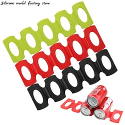 Silicone World Cans Beer Tank Fridge Silicone Pads Tile Cushion Foldable Wine Bottle Rack Space Saver Stacking Organizer Tools