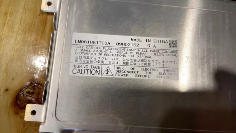 8.1-inch LM081HB1T03A Lcd Screen Test normal before sending