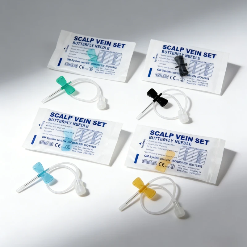 100Pcs Disposable Butterfly Needle Infusion Set Scalp Vein IV Blood Collection Needles Personal Care