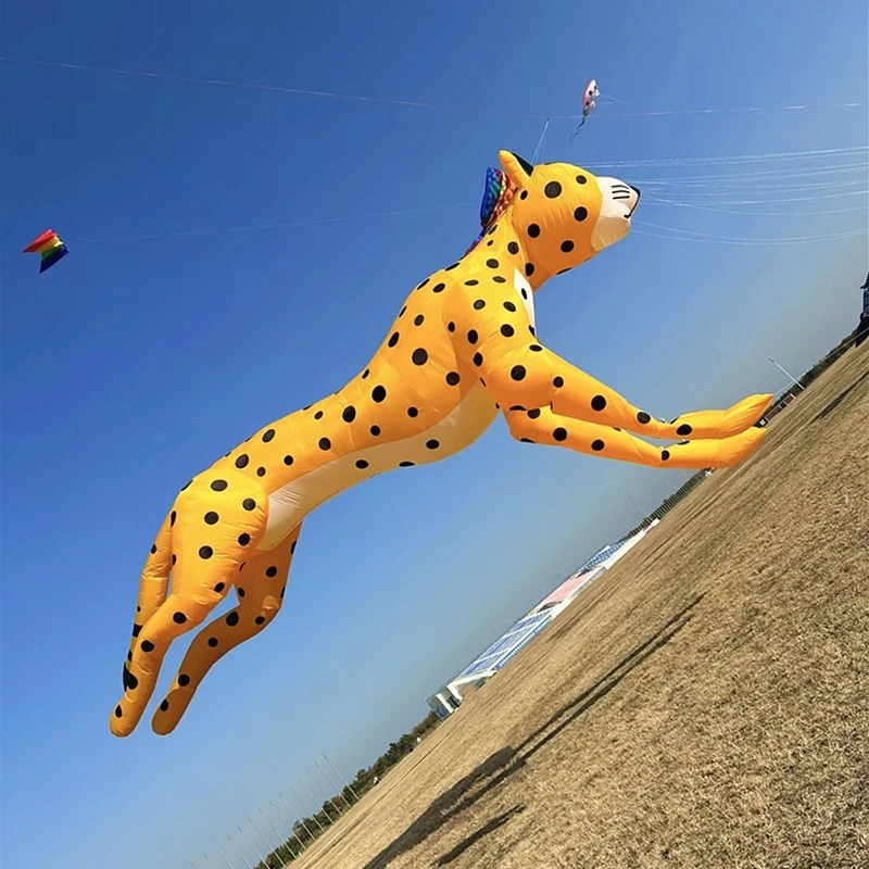 10m Leopards kites flying for adults kites reel professional wind kites tiger kites animal kites factory ripstop paragliding koi