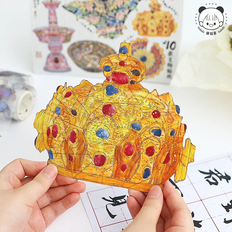 

10в1 Kawaii 3D миниатюрные наклейки сцены книга культурное реквизитное восстановление DIY штабелирование игровые наклейки детские праздничные подарки