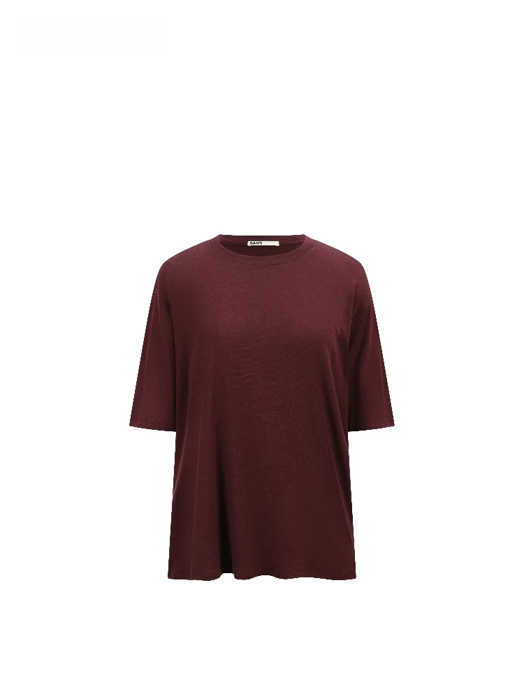 

DANZ Australian Merino Wool Ultra Soft Skin-friendly Classic Versatile Autumn Winter Spring Loose ort Sve T-irt