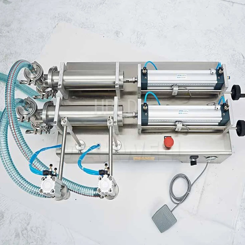 

Commercial Double Head Soy Sauce Filling Machine Horizontal Liquid Packaging Equipment for Business Use