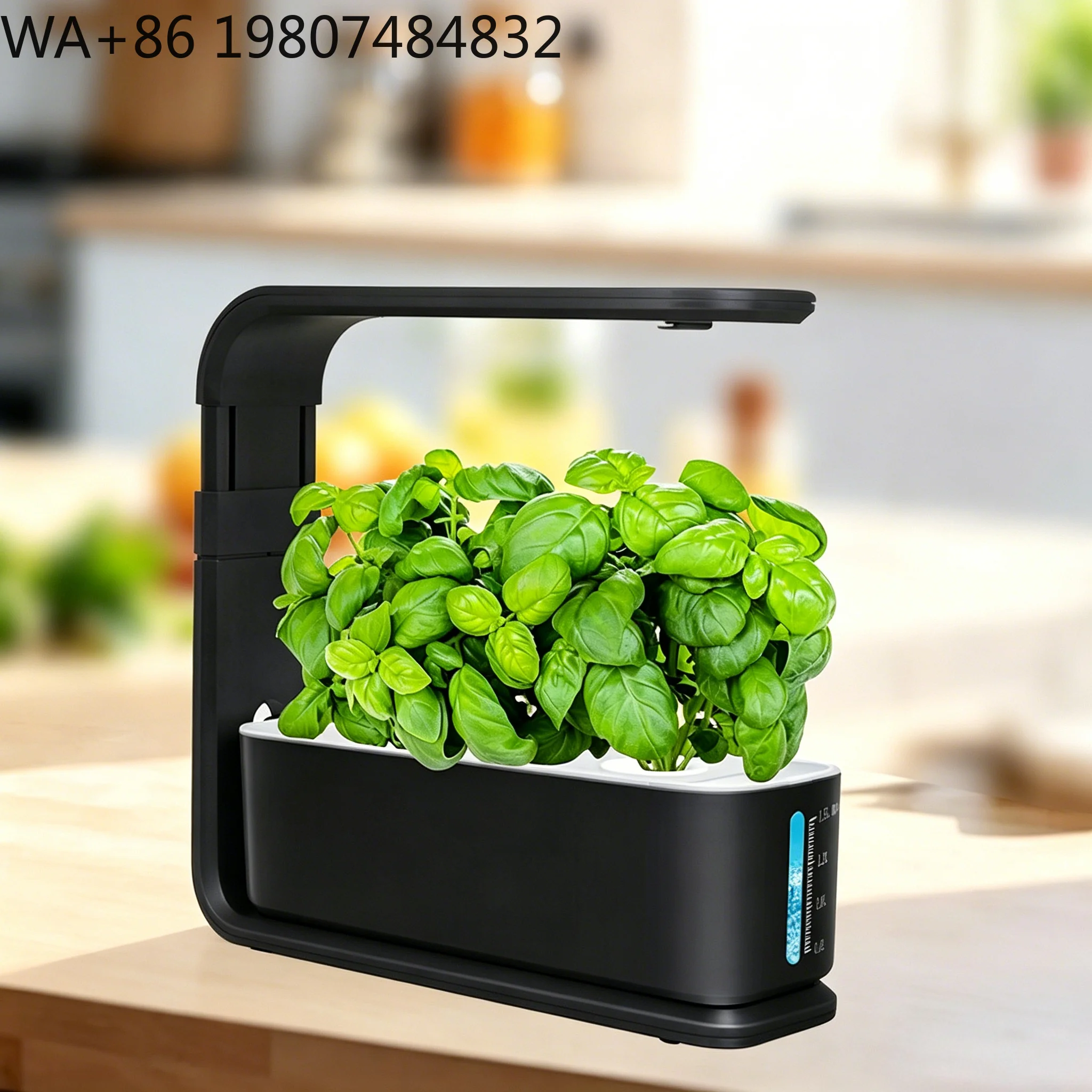 60 LED 15W  Hydroponic Cultivation Kit 1.6L Water Storage Timing Circulation Full Spectrum Light For Lettuce Herb Indoor