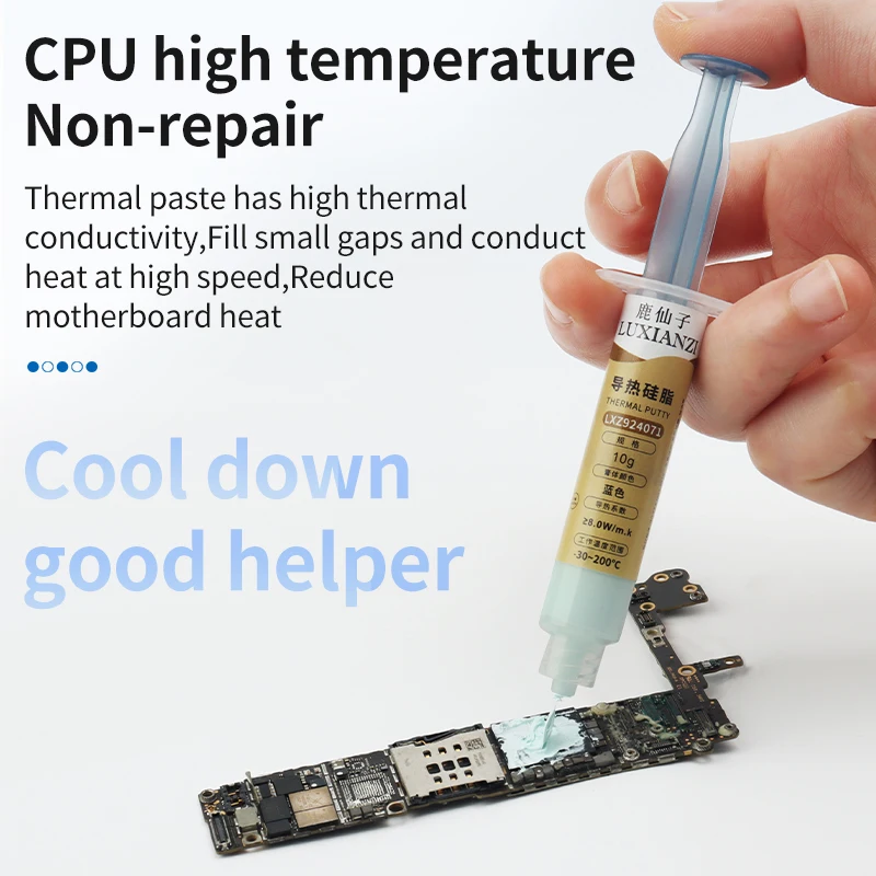 LUXIANZI Thermal Conductive Silicone Grease 4/8/10W/mk Phone Computer Repair CPU GPU Heat Sink Cooling Heat dissipating Paste