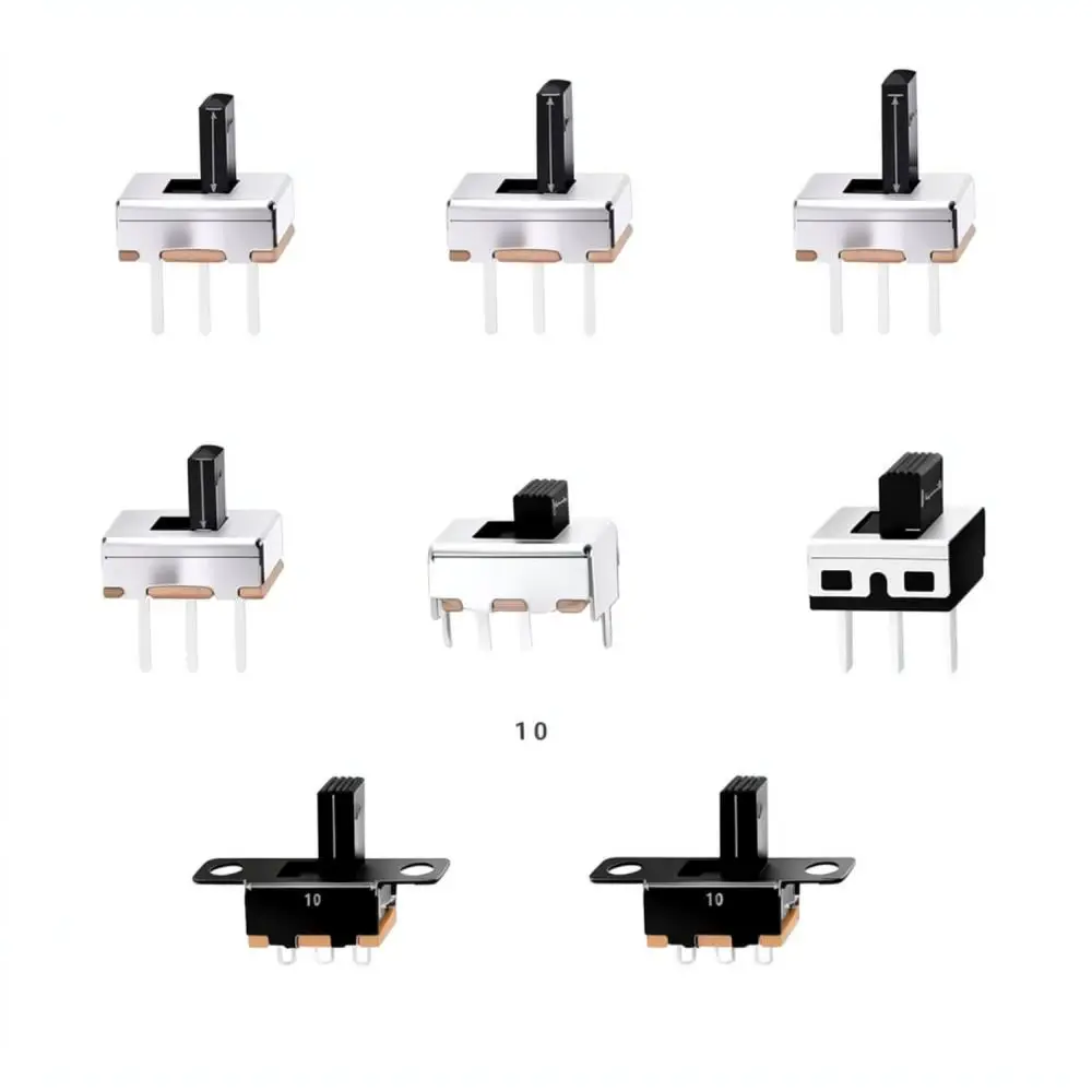 Miniature Power Slide Switch Assortment For Electronic Diy Projects Circuit Repair Electrical Toggle Mechanism Components