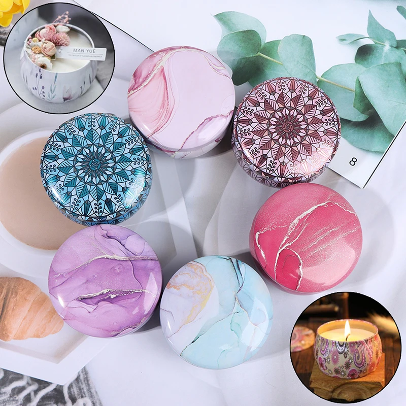 1pc leere Kerze Zinn Gläser DIY Kerze machen Halter Aufbewahrung koffer für trockene Gewürze Süßigkeiten DIY Kerze machen liefern