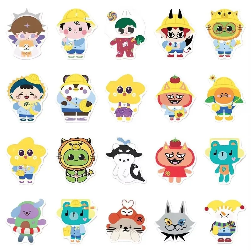 71Pcs Male CP Cartoon Cute Stickers Thai Star Pondphuwin Supporting Collection Animal Sculpture Periphery Waterproof Graffiti view 4