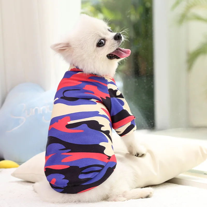 Autumn Winter Spring Cartoon Small Medium Dogs Clothes Clothing Vests Cotton Pet Puppy Cat Kitten Hoodies