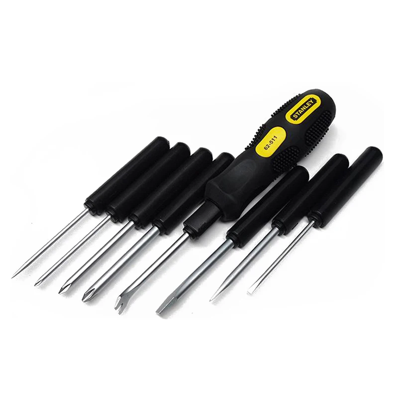 STANLEY STHT62511-8-23 9-Piece Household Flat Head Screwdriver Set Electrician Multi-Functional Combinatio