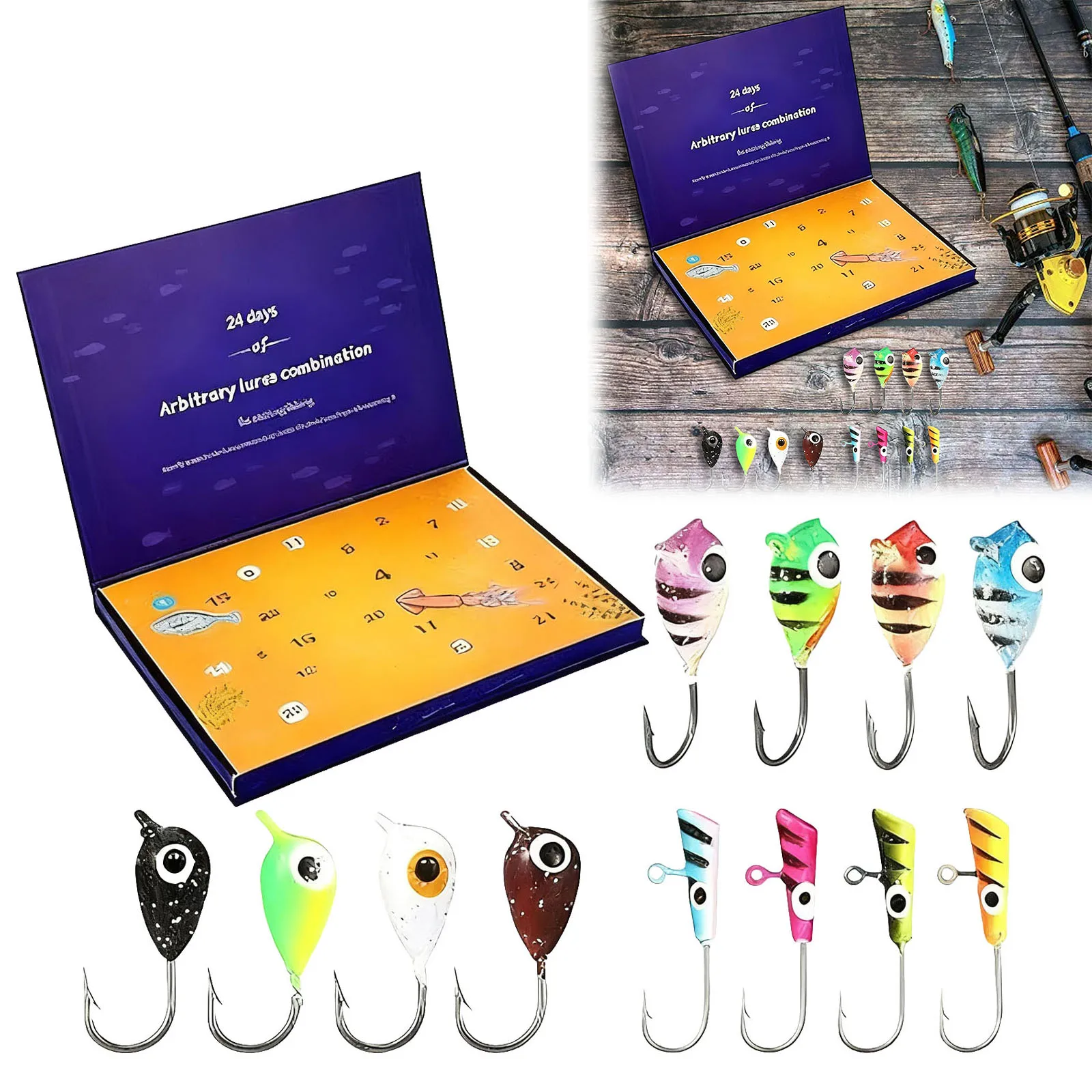 Noodle Timer Christmas Countdown 24 Day Ice Fishing Countdown Calendar Suitable For Various Party Activities And Tomato Timer