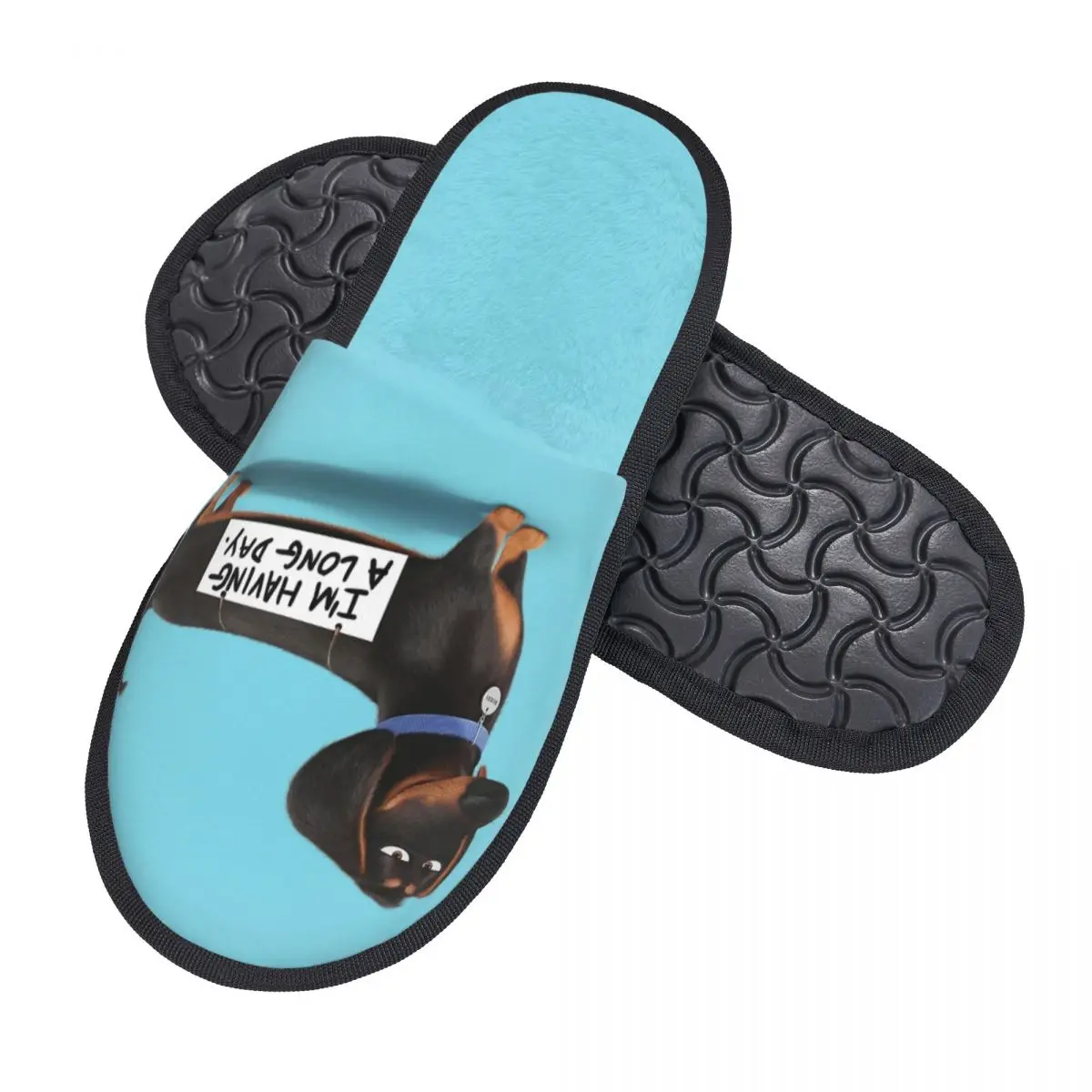 Custom Dachshund Dog Soft Memory Foam House Slippers Women Sausage Wiener Badger Cozy Warm Anti-skid Sole Slipper