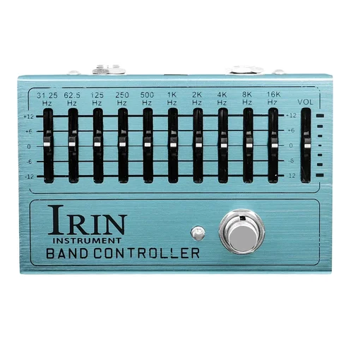 Controlador de banda IRIN AN-40 EQ, Pedal de efectos de guitarra eléctrica, Pedal de ajuste, ecualizador de 10 bandas para accesorios de guitarra eléctrica