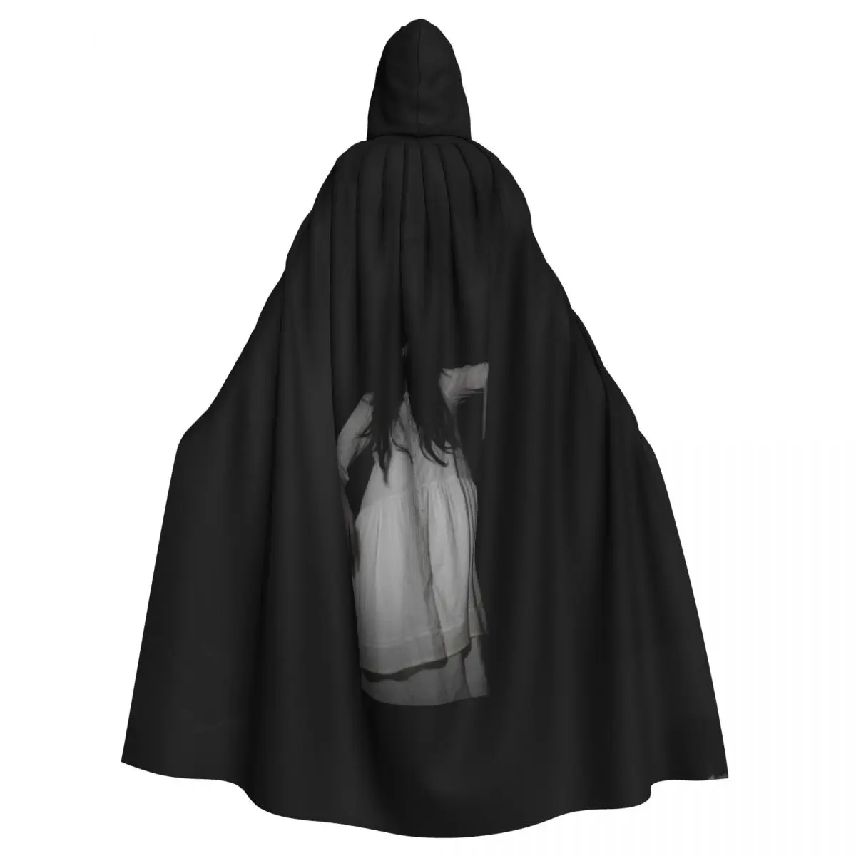 

Dark and Mysterious Cloak for Halloween and Spooky Gatherings Unisex Adult Cloak with Hood Long Witch Costume Cosplay