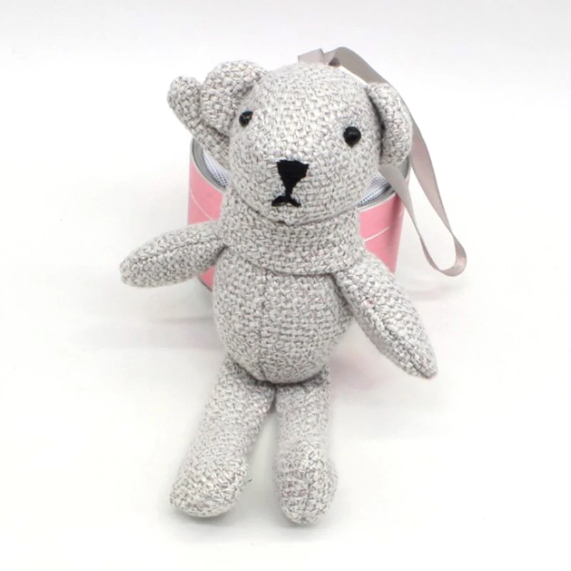 Cute Wishing Rabbit Keychain For Women Cartoon Plush Teddy Bear Toy Key Chain Children Baby Shower Wedding Party Gifts view 6
