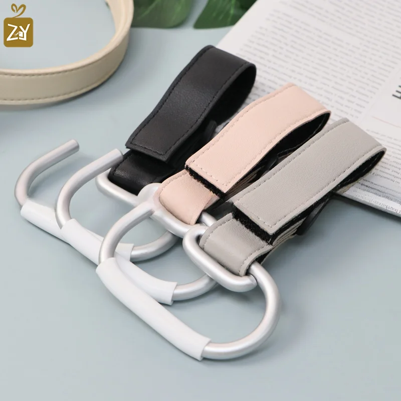 New Style PU Leather Baby Stroller Hook Hanging Baby Hook Outdoor Stroller Sundries Organizer Hanger Travel Accessories