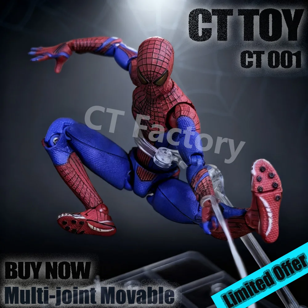 

Bandai CT Toys Authorized The 001 Удивительная фигурка Человека-паука Позитивная модель с подвижными шарнирами для коллекции фанатов для взрослых