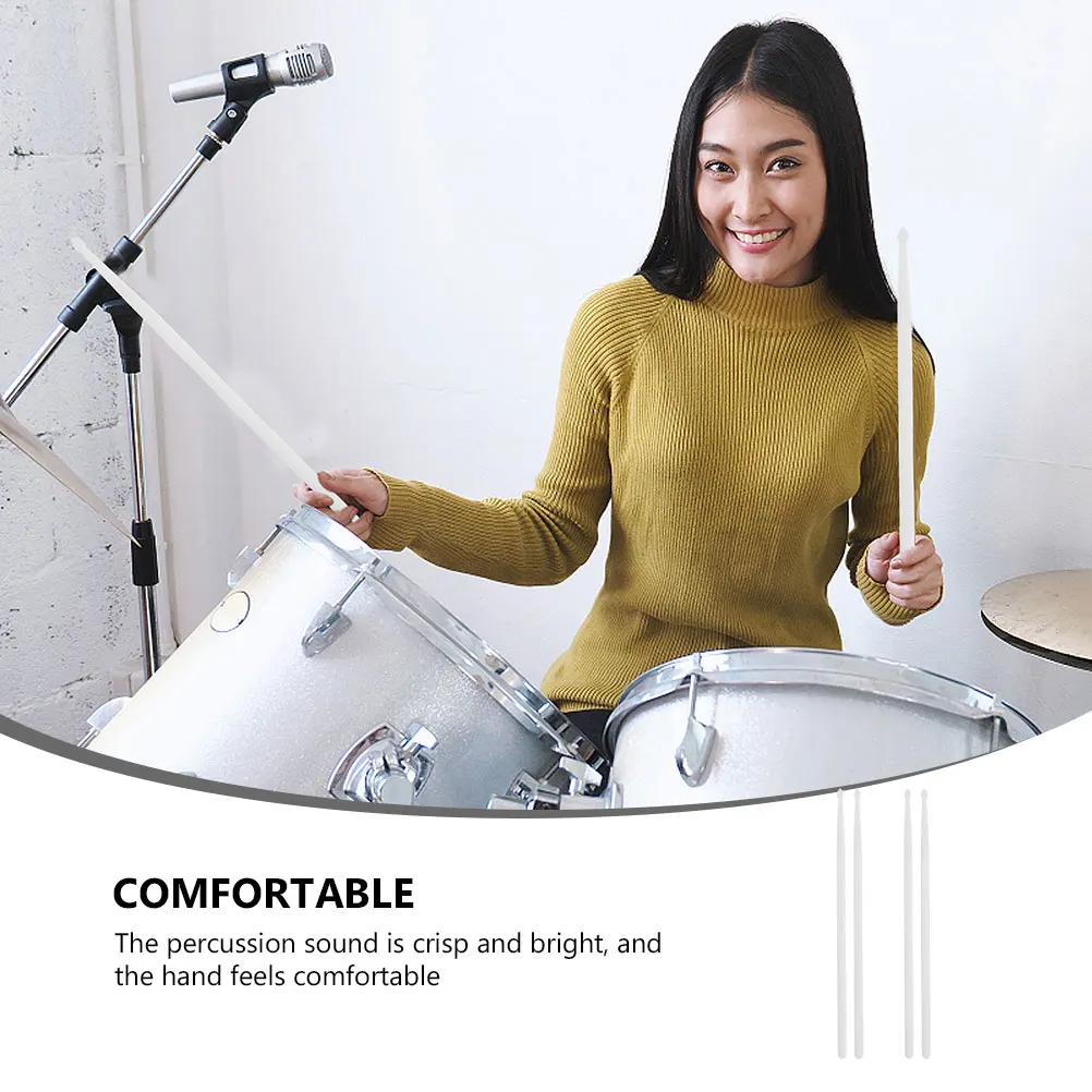 

4 Pcs Luminous Drum Stick Drumsticks Accessories Simple Practical Percussion Instrument Nylon Fluorescent Musical