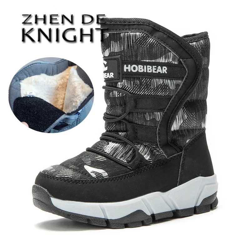 

2024 New Fashion Winter Casual Warm Boots Waterproof Fabric Anti Slip Snow Boots Rubber Sole Snow Boots