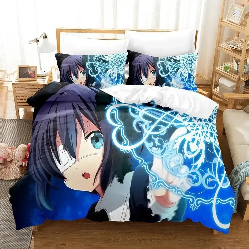 

Kawaii Girl Love Chunibyo Other Delusions Bedding Set Single Twin Full Queen King Size Bed Set Adult Kid Bedroom Duvetcover Sets