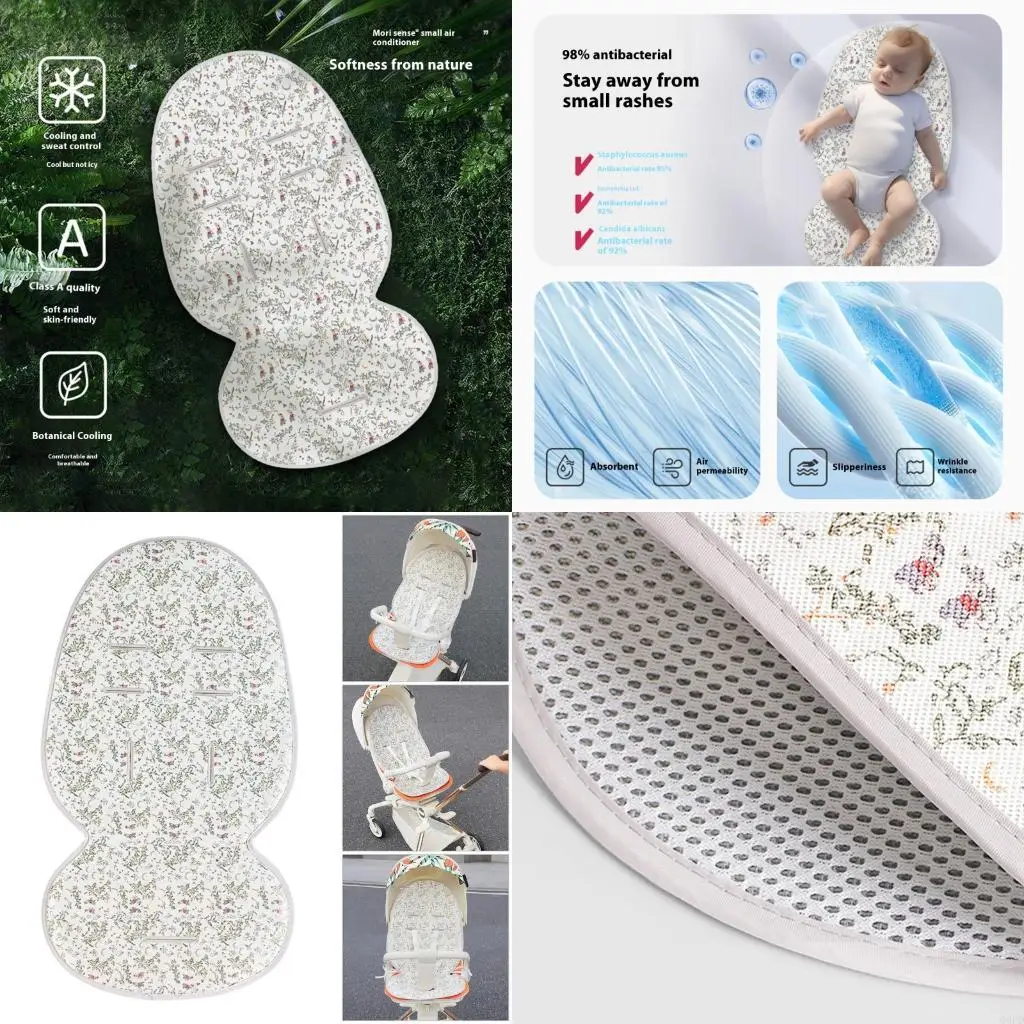 

Универсальный коврик для детских колясок, устойчивый к поту материал, легко чистится, компактный складной дизайн для путешествий