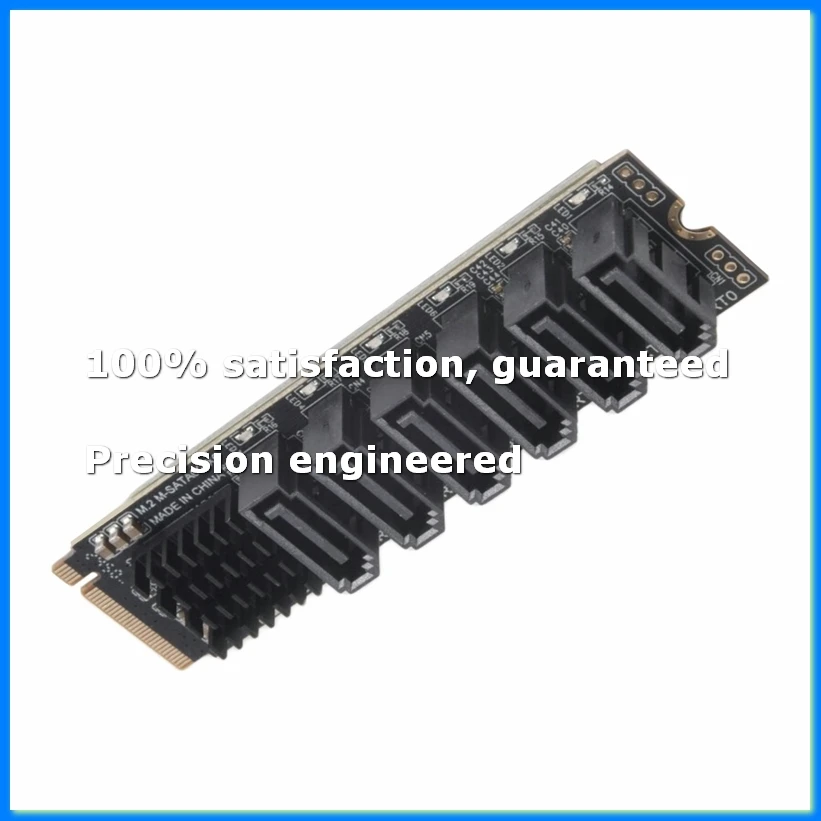 M.2 NVME PCI-E PCIE X4 X8 X16 to 6 Port 3.0 SATA Adapter Card Riser ASM1166 Chassis Server PC Computer Expansion Card-A07G