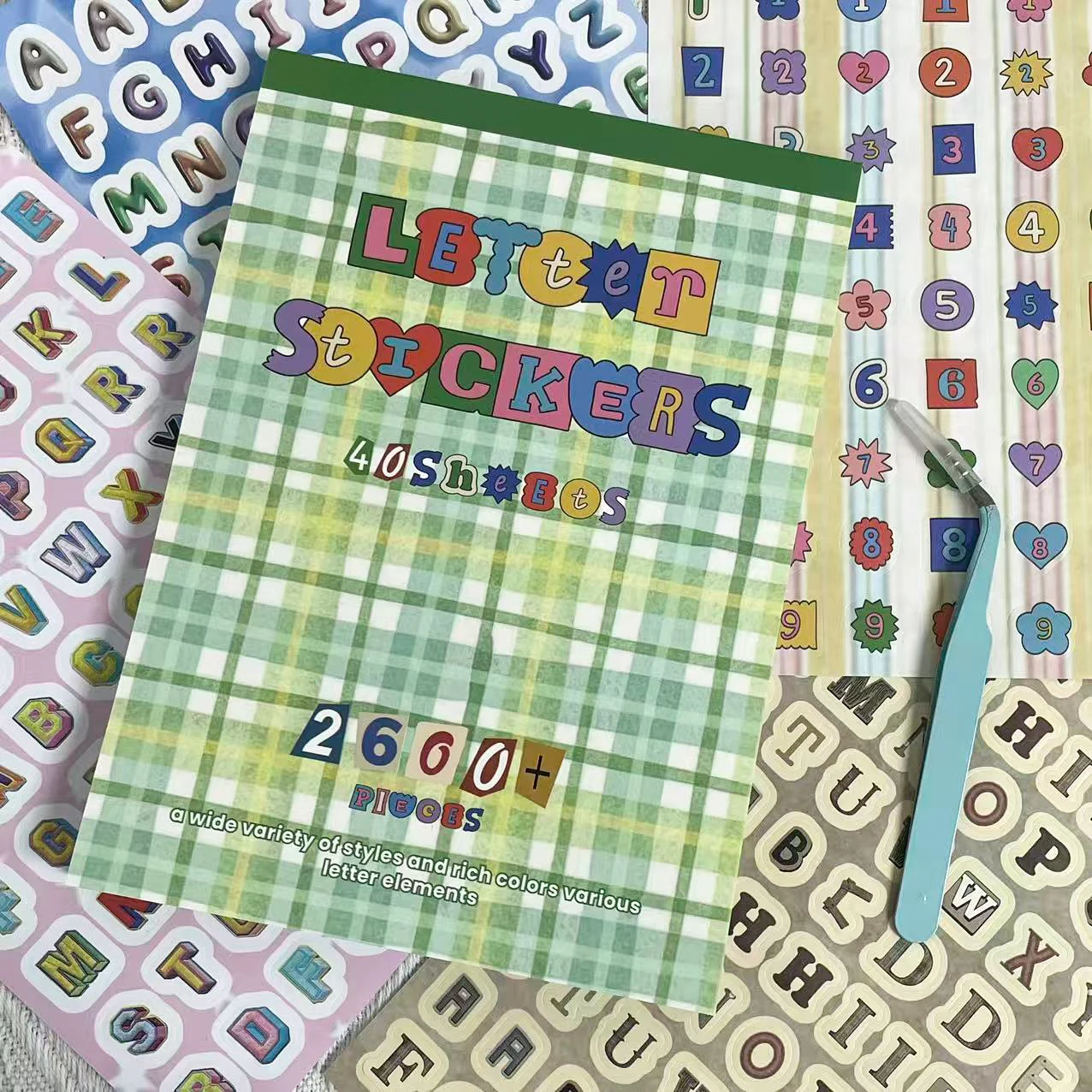 Random Cover Letter Sticker Books, Varied And Diverse Letter Stickers for DIY Crafts, Scrapbooks, Mugs, Mailbox, Bulletin Boards